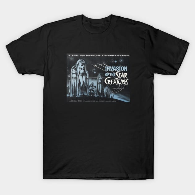 Invasion! 50s sci fi B Movie T-Shirt by GeekGiftGallery